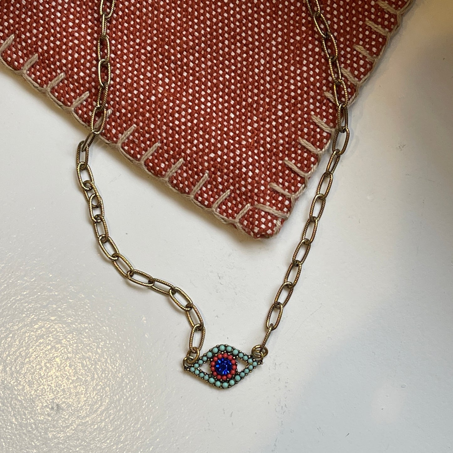 Antique Mermaid Eye Necklace