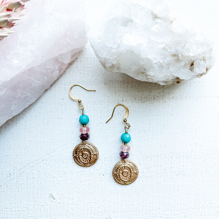 Dreamy Medallion Earrings
