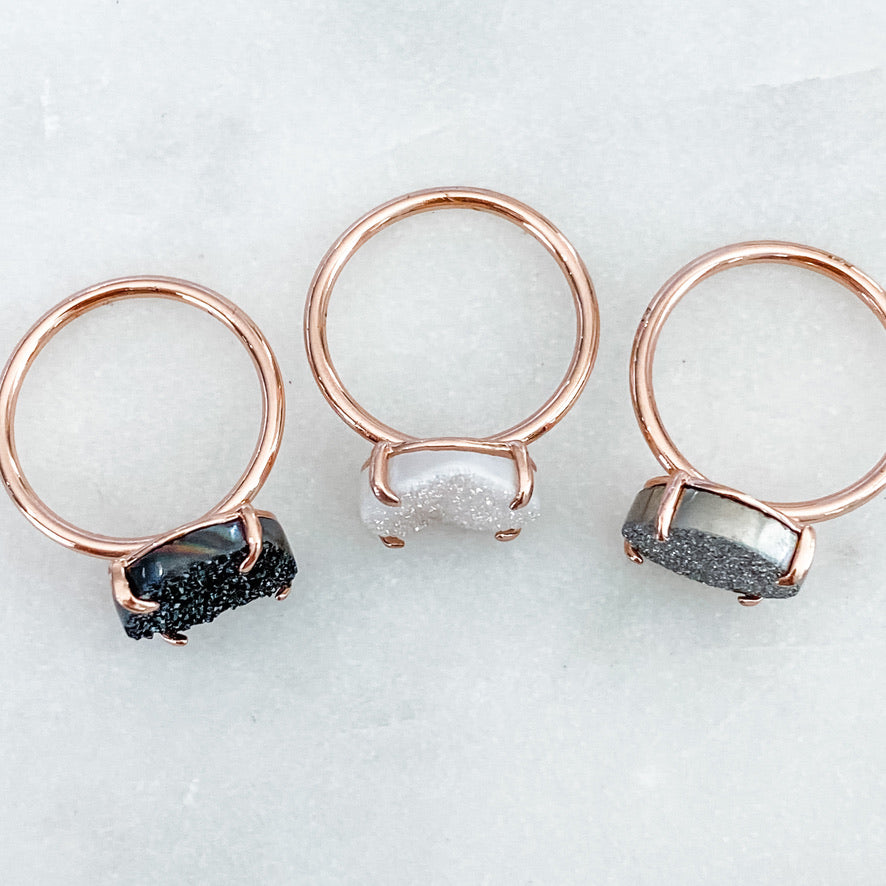 Claw Druzy Ring