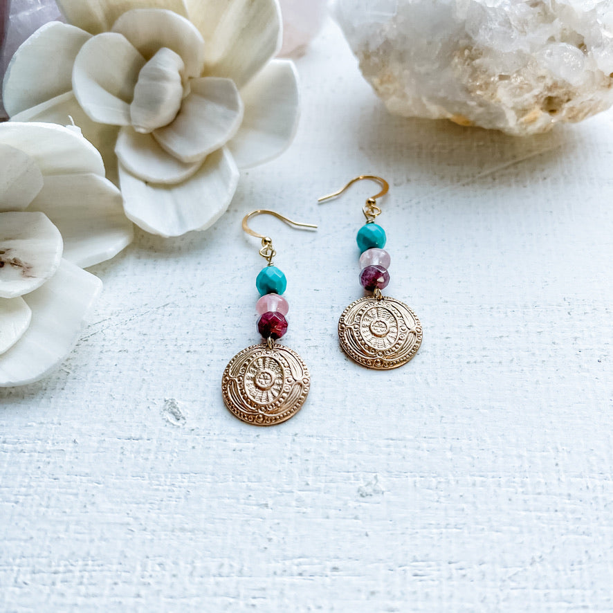 Dreamy Medallion Earrings