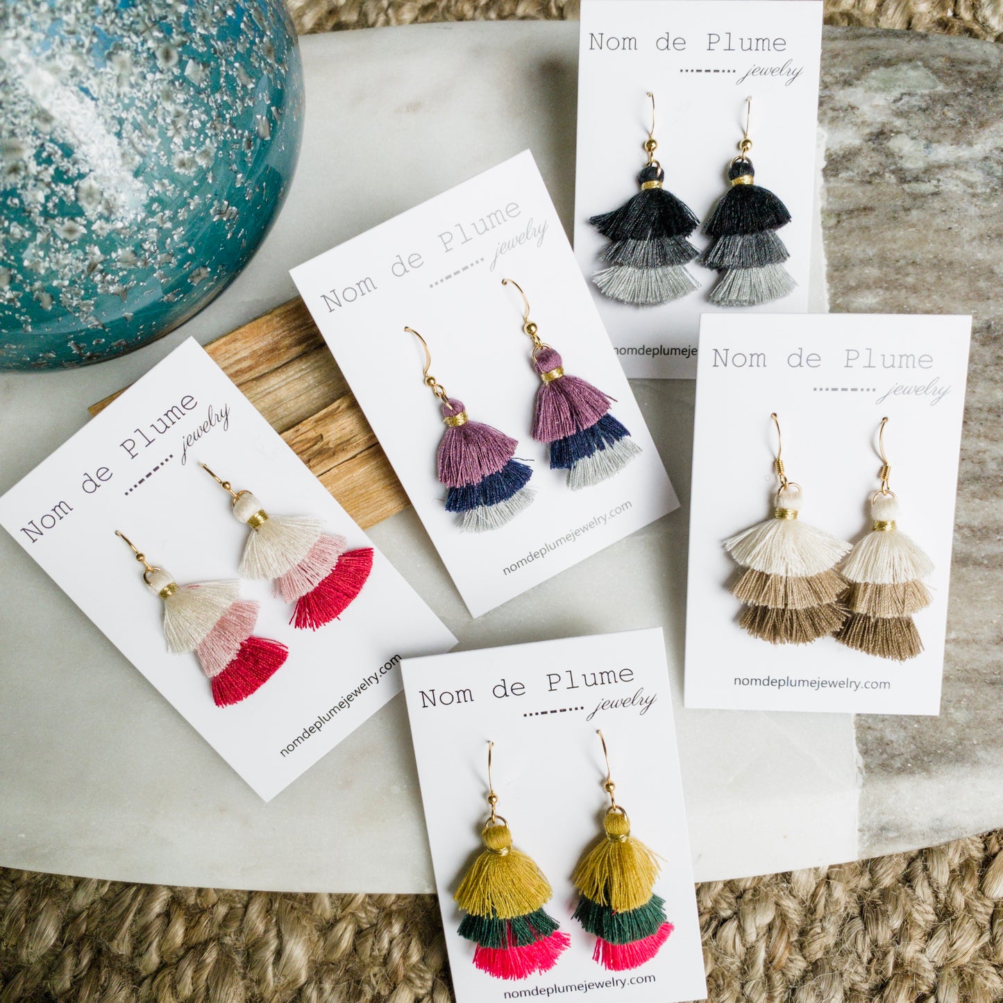 Mini Tiered Tassel Earrings