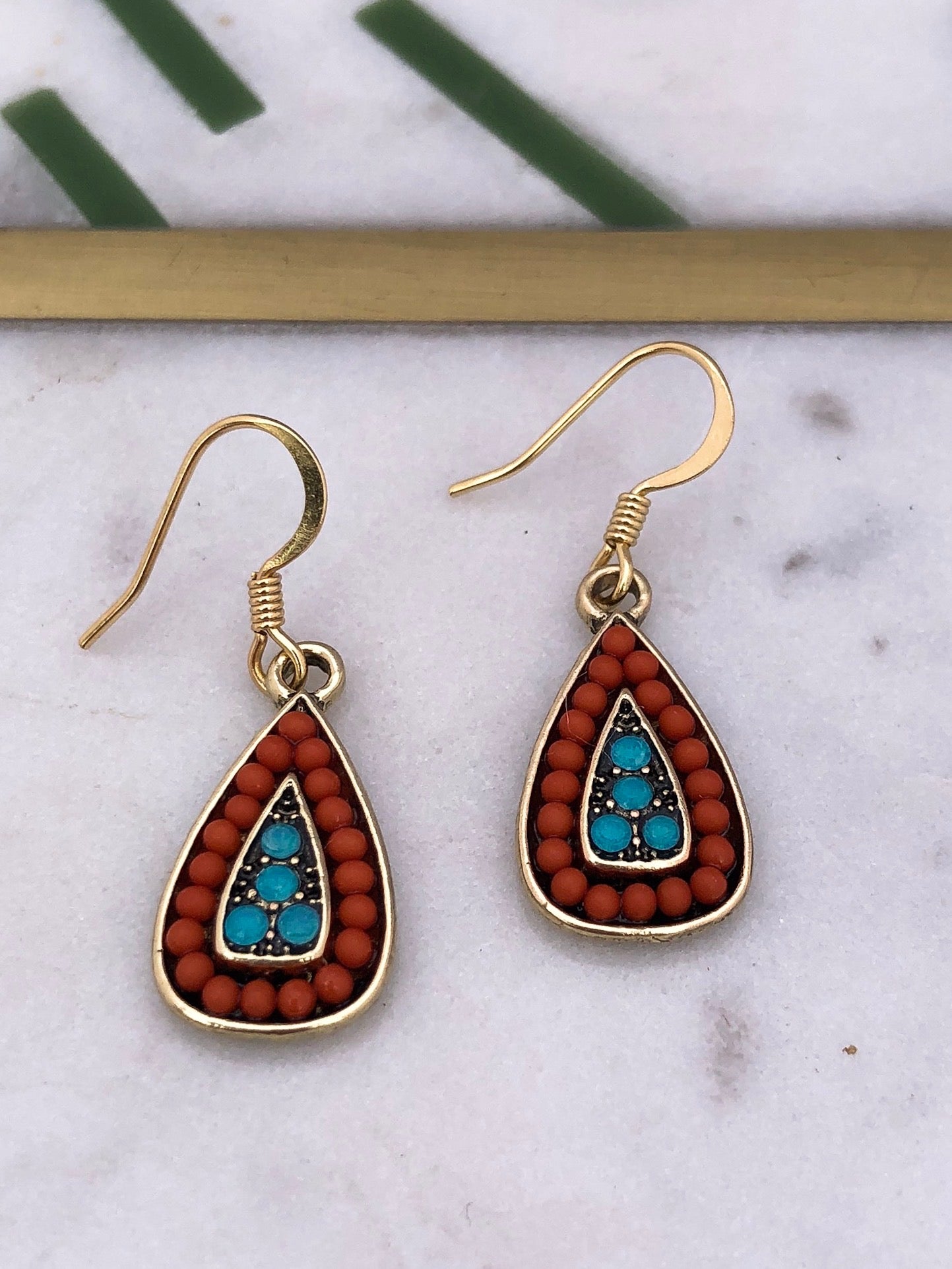 Antique Teardrop Earrings