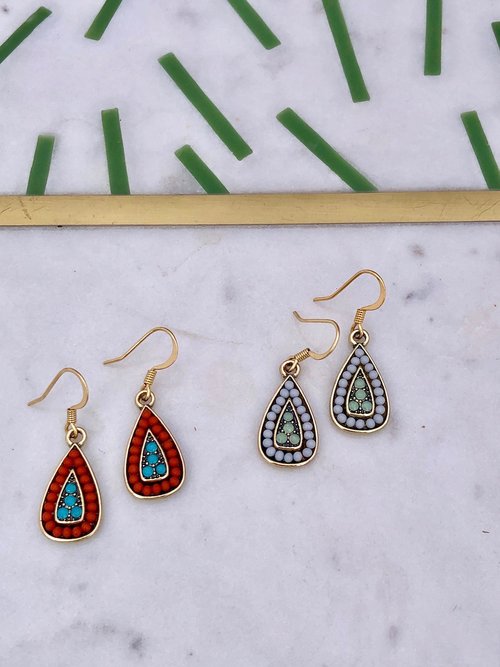 Antique Teardrop Earrings