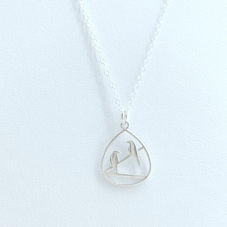 Birds on a Wire Necklace