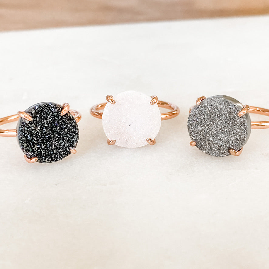 Claw Druzy Ring