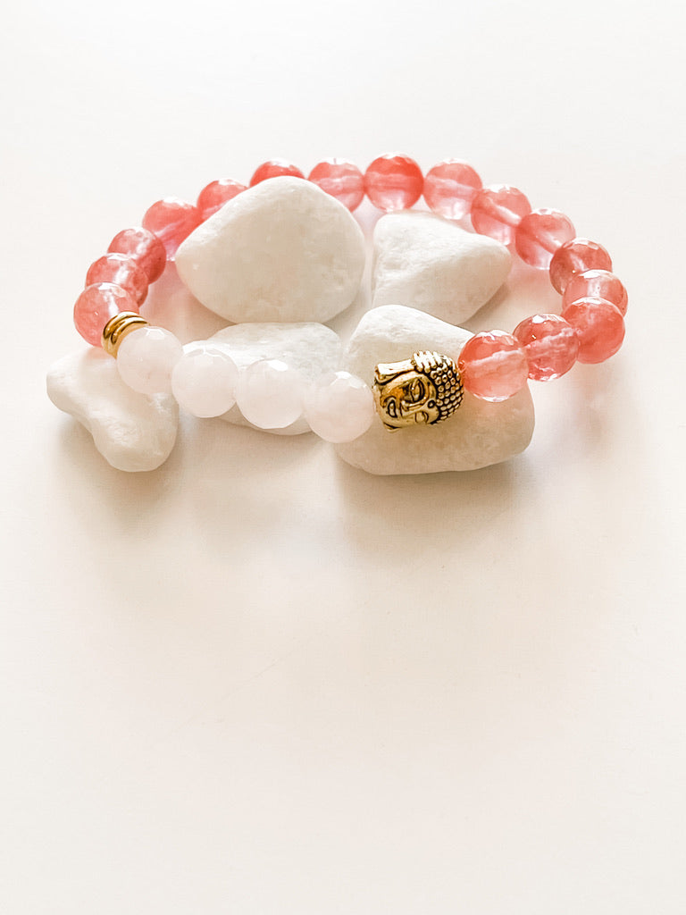 Strawberry Buddha Bracelet